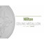 Médaillon de plafond Endurathane Milton, 54 1/4 po DE x P 2 7/8 po, fini racinette de bière peinte à la main-28583029