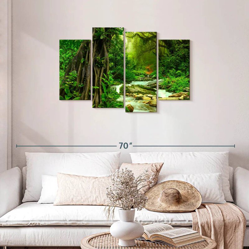 Alvord Enchanting Deep Rainforest, H 27 po x l 43 po