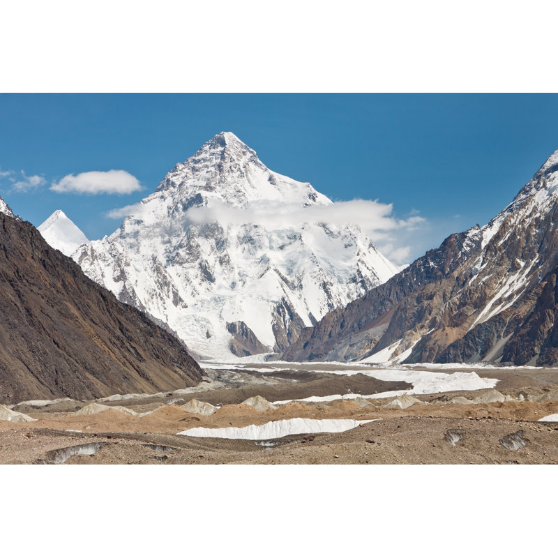 The Second Highest Mountain On Earth - Wrapped Canvas Print, 30cm H x 46cm W