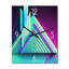 Horloge murale géométrique abstraite Neon God-99636329