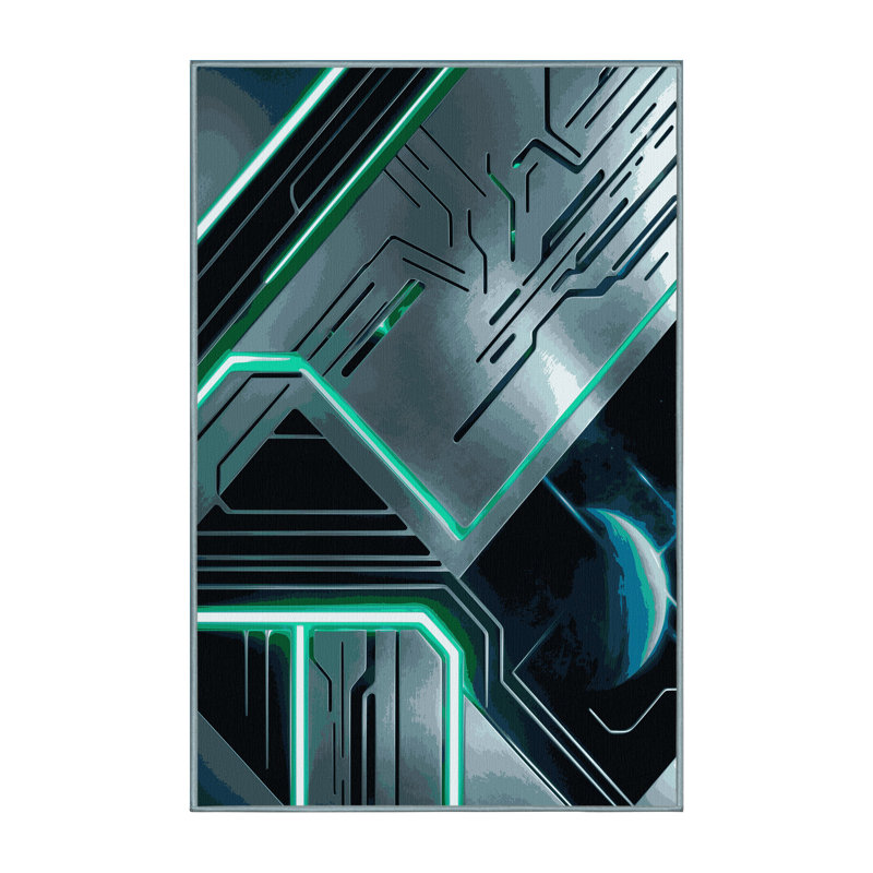 Blackhole Rift Rug, Rectangle 2' x 3'
