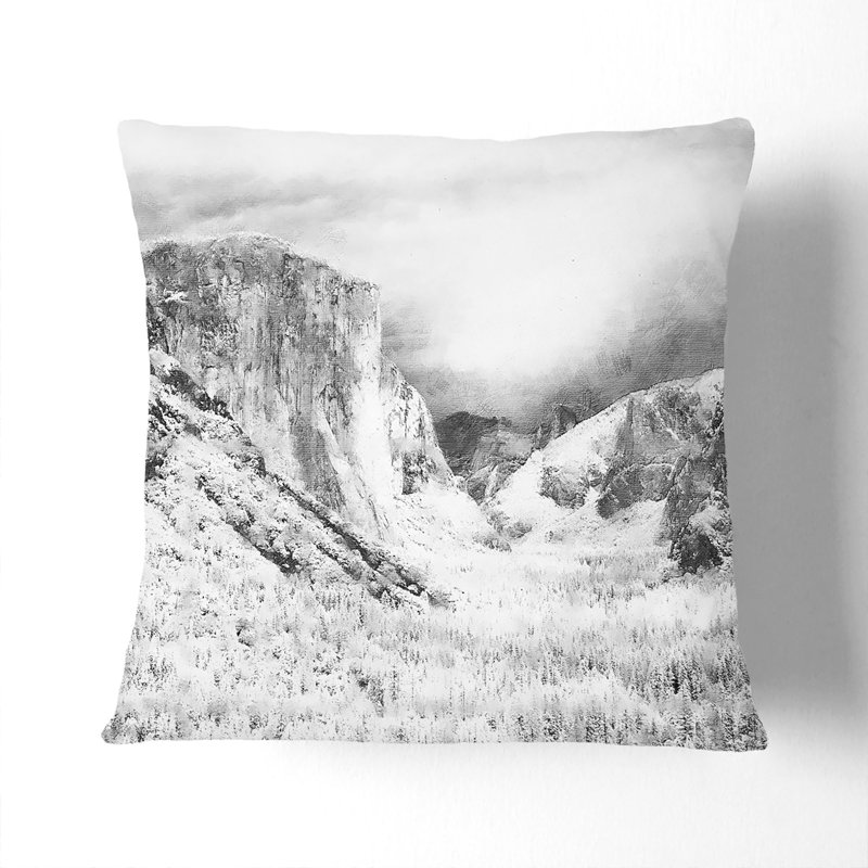 Yosemite National Park California Cushion with Filling, 40cm H x 40cm W x 15cm D