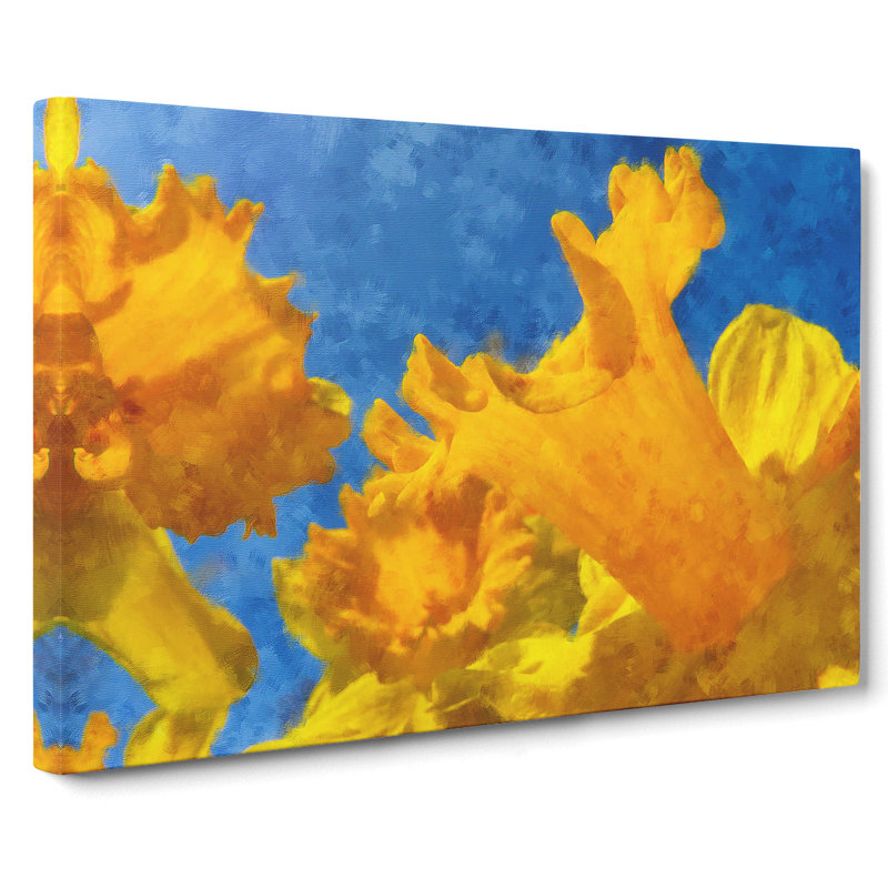 Yellow Daffodils - Wrapped Canvas, 40cm H x 60cm W x 3cm D
