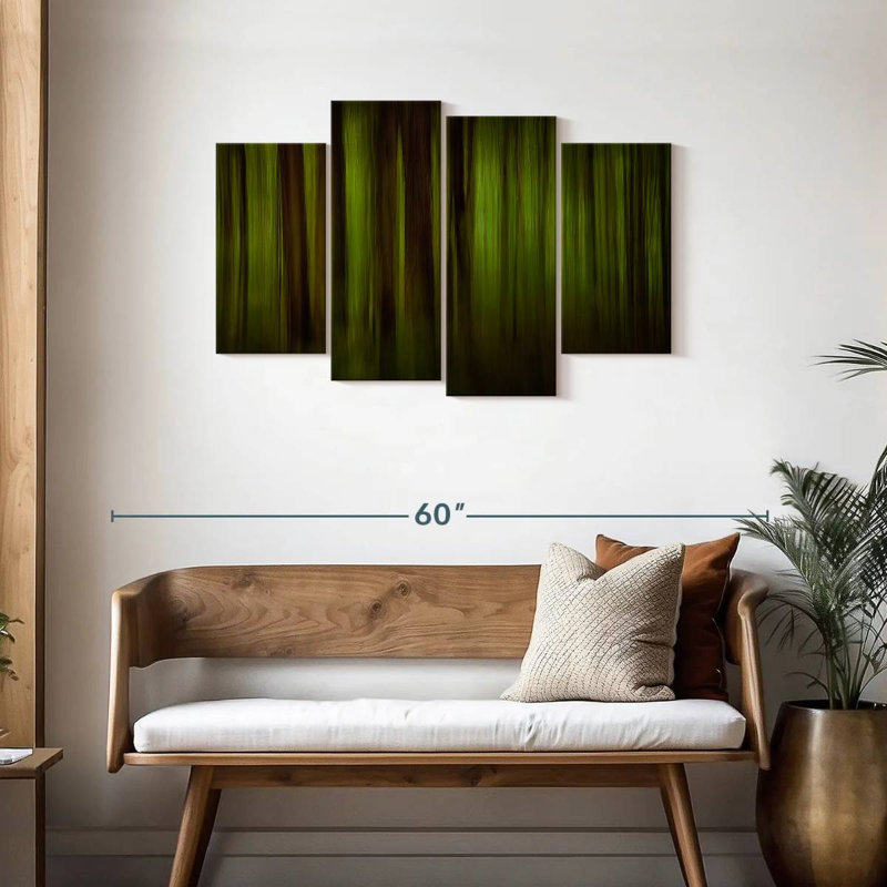 Avery Dark Green Abstract