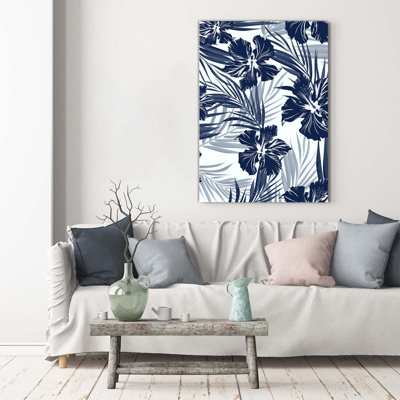 Tropical Flowers - Wrapped Canvas Print