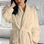 Peignoir mi-mollet 100% coton éponge avec poches-59080562-59080565