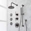 Lexia Thermostatic Shower System with 3 Body Sprays, Slide Bar and Hand Shower