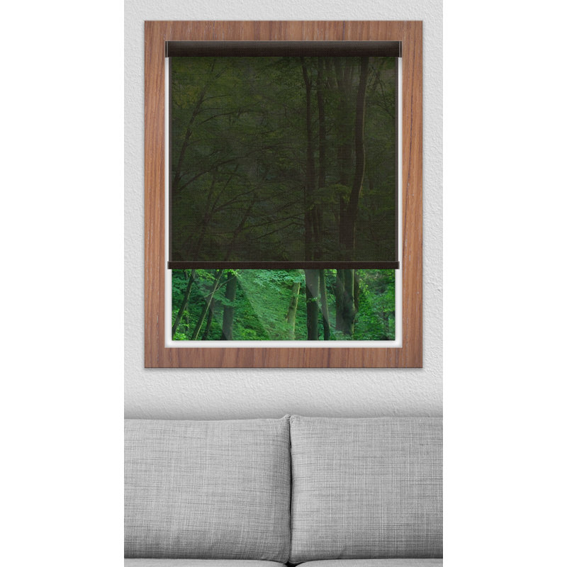 Rideau solaire semi-transparent, Brun, l 57 po x L 72 po
