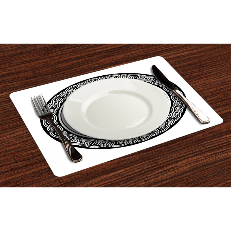 Polyester Geometric Rectangle Placemat