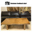 Table basse brune en bois massif-1242230827