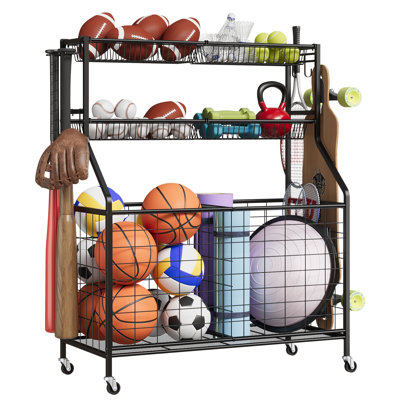Iron Freestanding Sports Rack