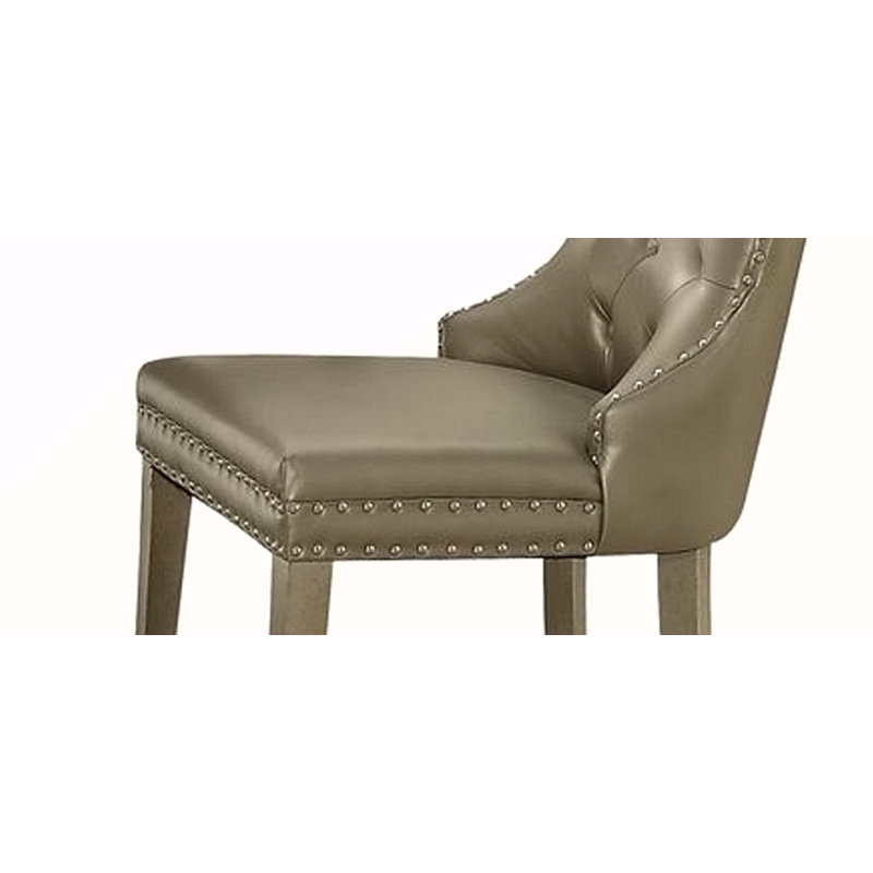 Cuir synthétique et chaise d'appoint