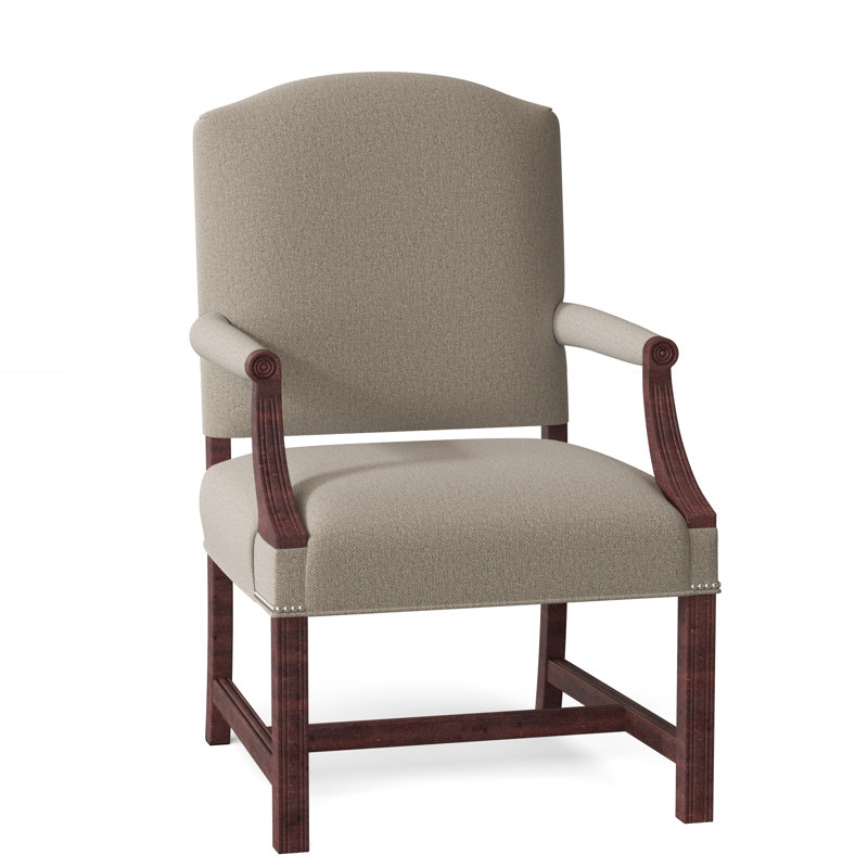 Fauteuil de 24,5 po de large Phillips, Nickel, Polypropylène / oléfine sable 9508, Espresso
