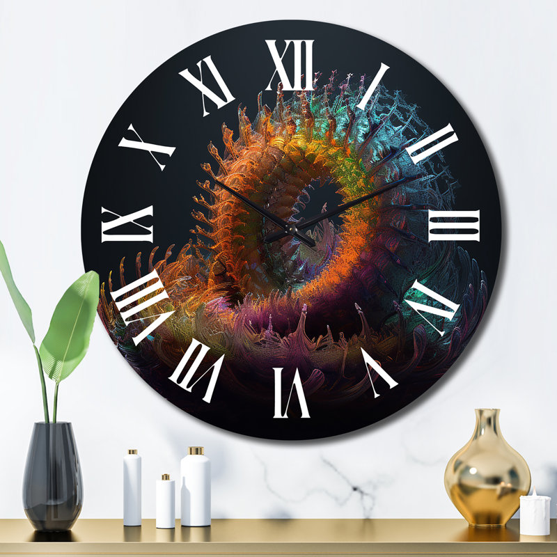 Horloge murale spirales 3D, Grand