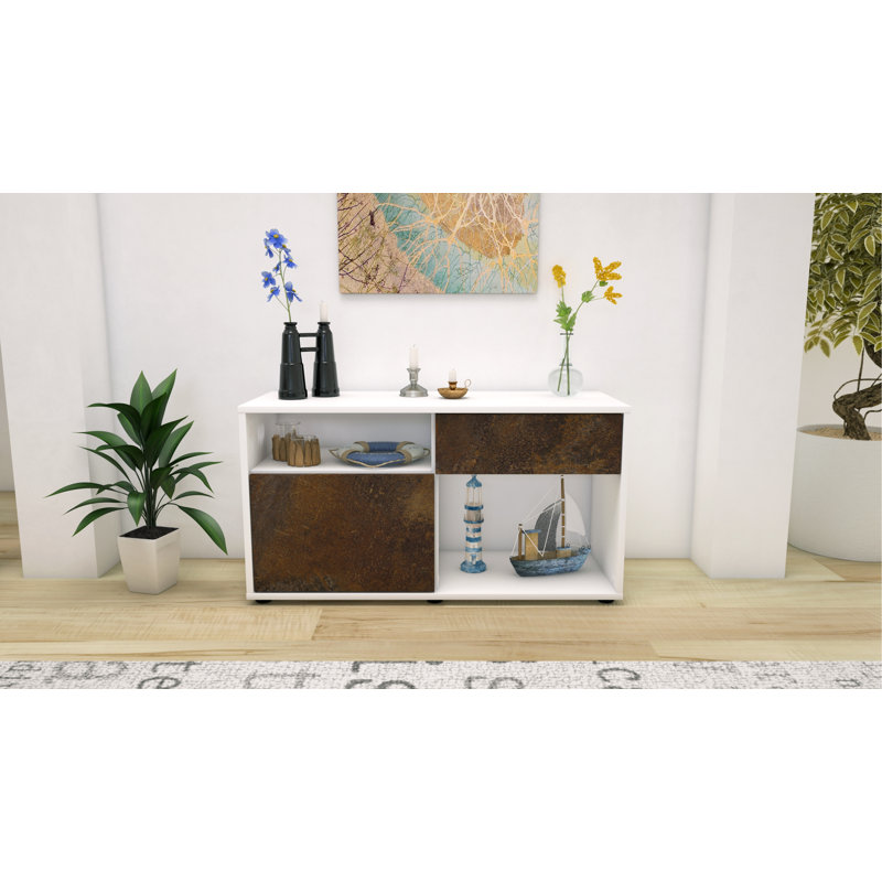 Elmer 1 - Drawer Chest of Drawers, White and dark brown