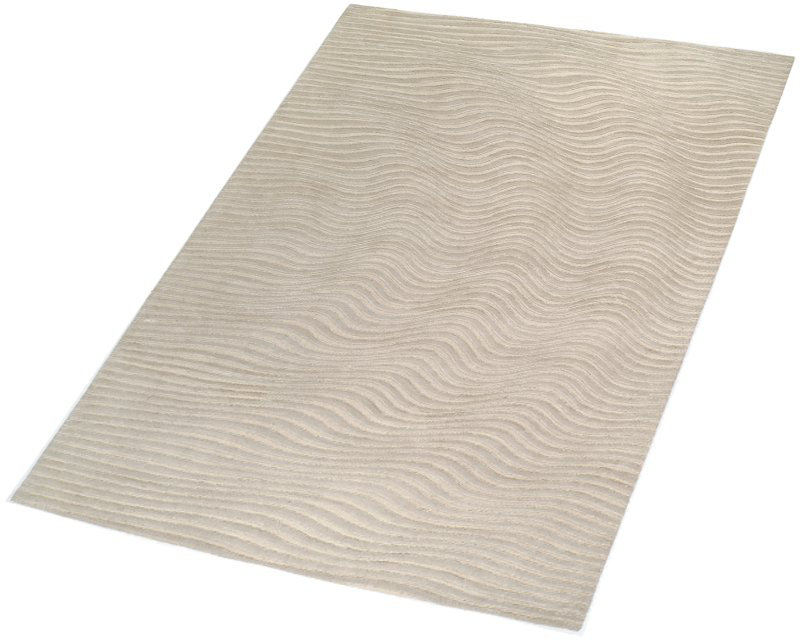 Glacier Wool Abstract Area Rug, Rectangle 8' x 10'
