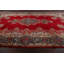 Tapis unique en laine noué à la main de style années 1970 de 9 pi 11 po x 16 pi 9 po rouge