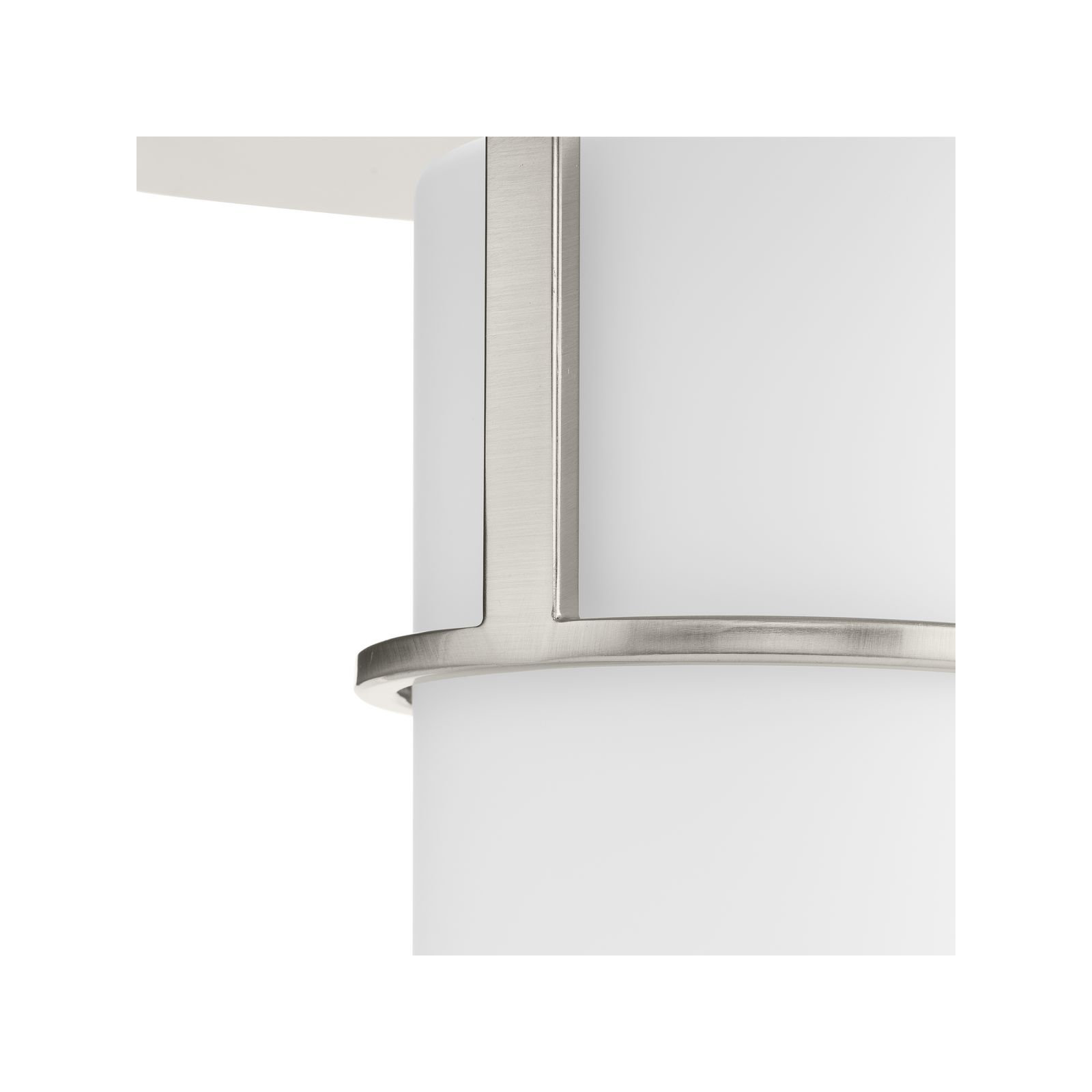 Cinder Single Light Etched Glass Dimmable Pendant, Brushed Nickel