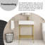 24'' Freestanding Single Bathroom Vanity With White Ceramic Top-1854615300