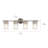 Winder 4-Light Brushed Nickel Vanity Light with Clear Glass Shades-826519551
