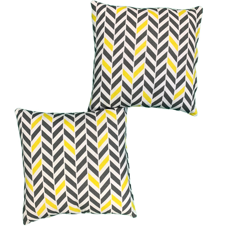 Aurabella Chevron Square Cushion