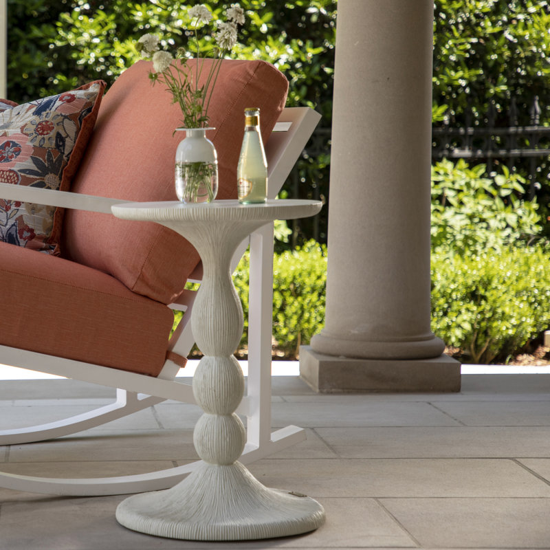 Cast Stone Tern Side Table, Natural