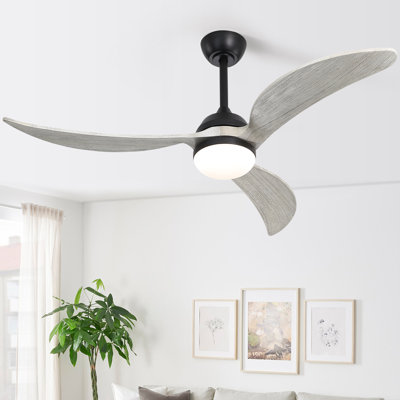 Ventilateur de plafond à DEL 52 pales pour l'extérieur avec hélice et télécommande 52 po Emjay
