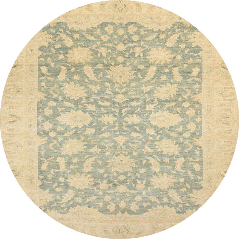 Abstract Indoor Rug, Round 7'