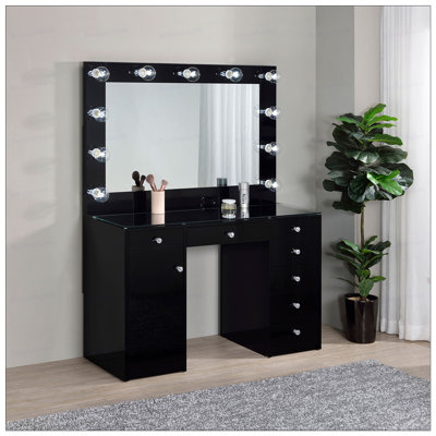 Fern  High Gloss 7-drawer Vanity Set