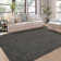 Braided Printed Texture Machine Washable Rug with Rubber Backing for Living Room Non-Slip Dining Room Rug Easy-Cleaning Floor Carpet for Bedroom