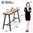 37.01" High Outdoor Metal Bar Table-921031638-921031634