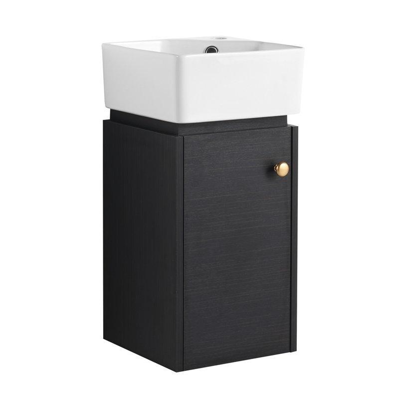 Deveni Bathroom Vanity with Sink and soft Close Door,Bathroom Storage Cabinet 