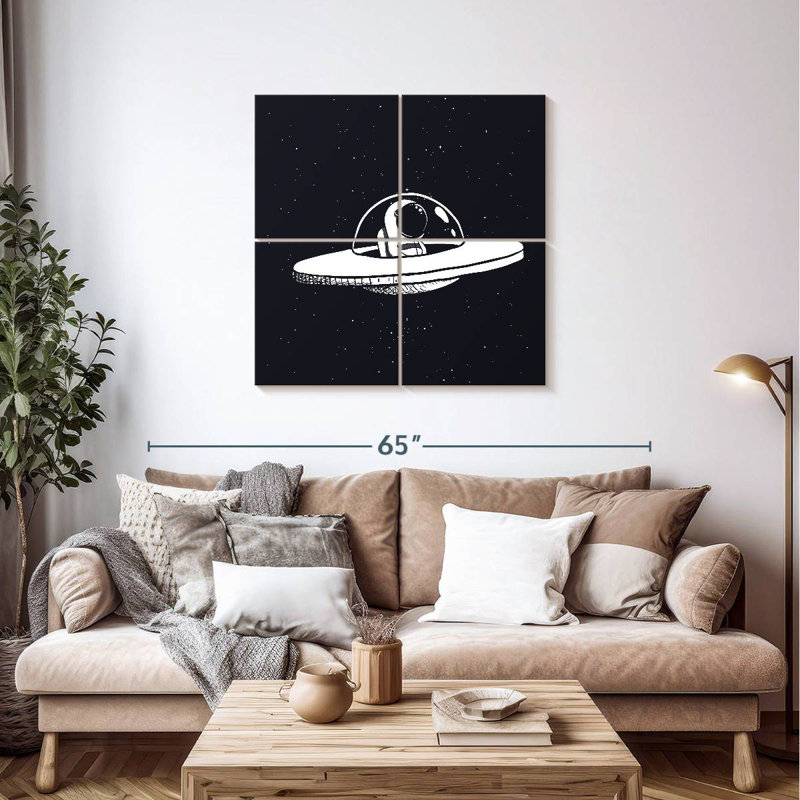 Soucoupe volante Ashelle, H 38 po x l 38 po