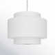 Tanyel 3 Light Metal Dimmable Drum Chandelier