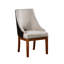 Ensemble de 2 chaises d'appoint en tissu synthétique Gilsea