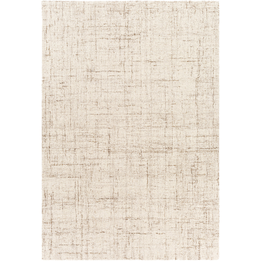 Plimoth Solid Color Handmade Tufted Wool Tan Area Rug 17 Stories Rug 