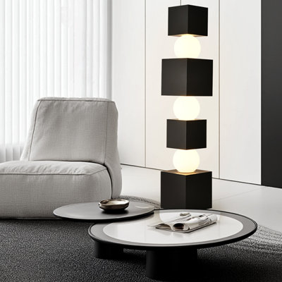 Iron Frameless Bedroom Floor Lamp
