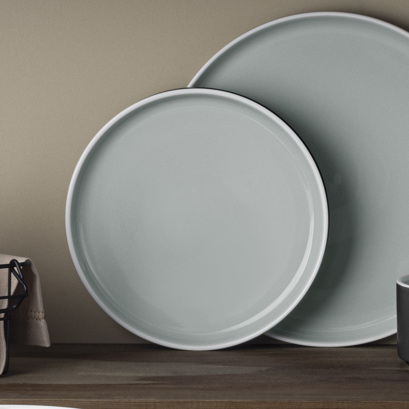 Noritake ColorTrio Set of 4 Stax Salad Plates, 7.5"