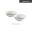 Service de vaisselle en porcelaine tendre 27 pièces, service pour 2 Frisina
