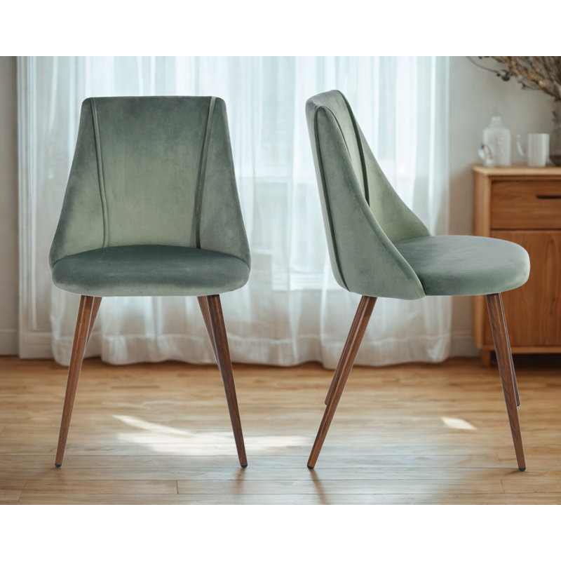 Benbrook Upholstered Kitchen Dining Side Chairs with Metal Legs for Living, Bedroom, Restaurant