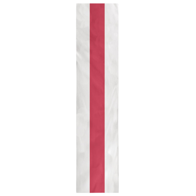 Houston Throwback Football Stripes Table Runner, 72" x 16", Cotton Blend, Houston Throwback Football Ivory/Rose Red