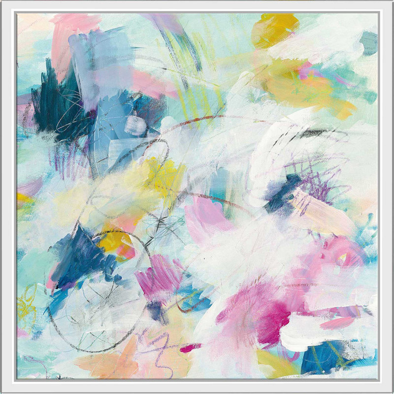 Lumière du jour II - Peinture, Cadre flottant blanc, H 39,5 po x l 39,5 po x P 2 po