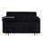 Black Corduroy With Movable End Table And Charging Port For Convenience Chess Stand Players-523849892