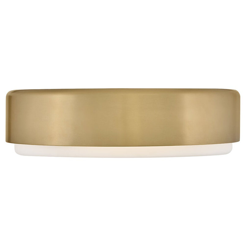 Hinkley Cedric Flush Mount Flat, Lacquered Brass