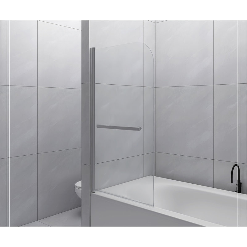 Panneau de douche en verre trempé sans cadre 31 "X55"