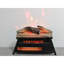 Foyer électrique 23 po avec insert 3D, chauffage infrarouge, 1500 W 5000, effet de flamme réglable, 11 réglages de température, télécommande, chambre d'ado 23 po, puissance, sortie, flamme, coffre-fort pour
