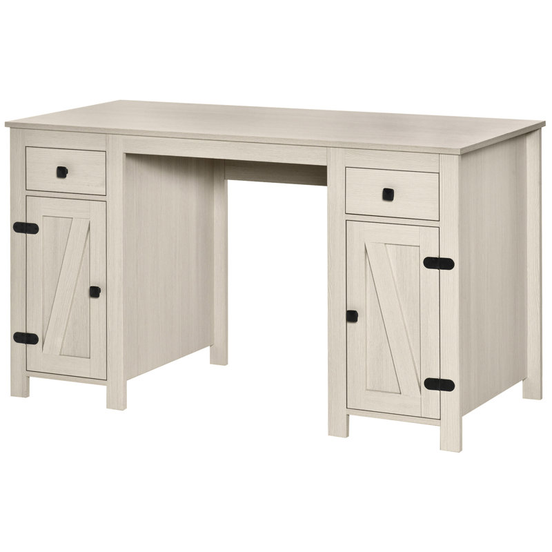 Bureau d'ordinateur de ferme avec rangement (sans les chaises de bureau)