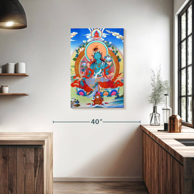 Adella Tibetan Thangka, 36" H x 24" W