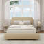 Soft Cream Style Boucle Cloud Bed-19393864-5293425
