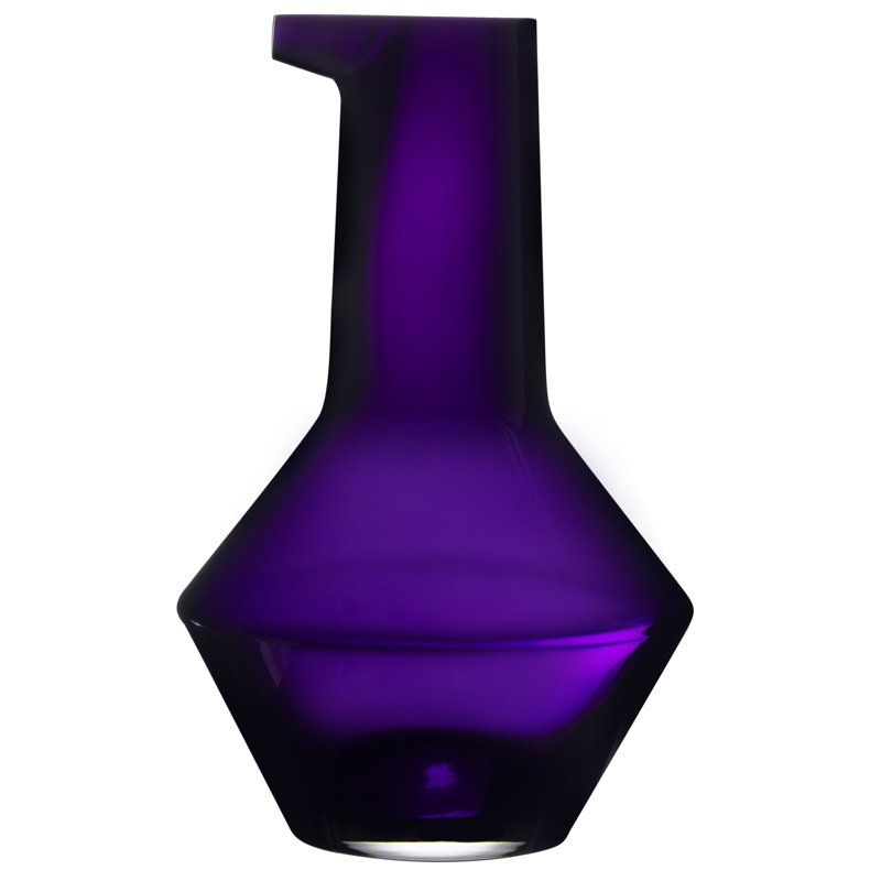 Beak Crystal Lead Free Crystal Carafe, Purple